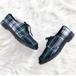 Dr. Marten Tartan Plaid 1461 3 Eyelet Oxfords
